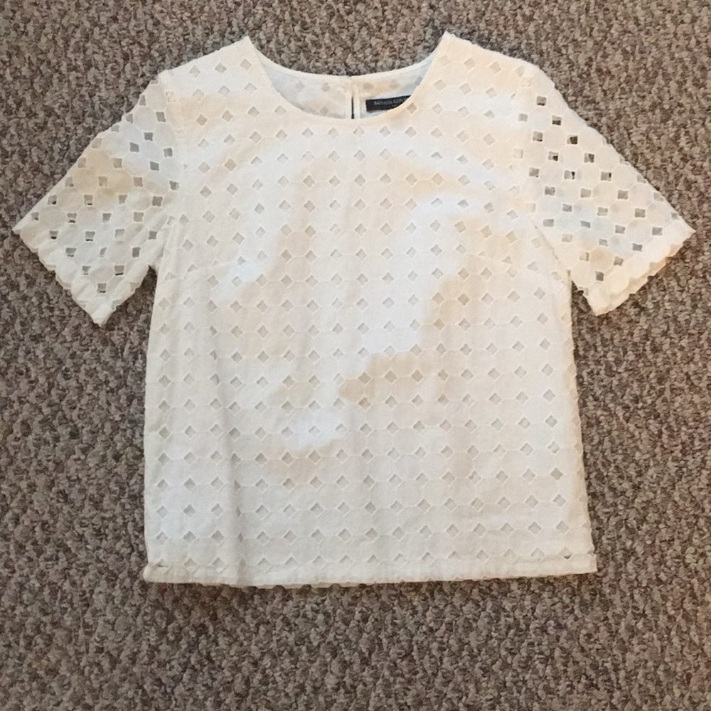 Banana Republic White Blouse